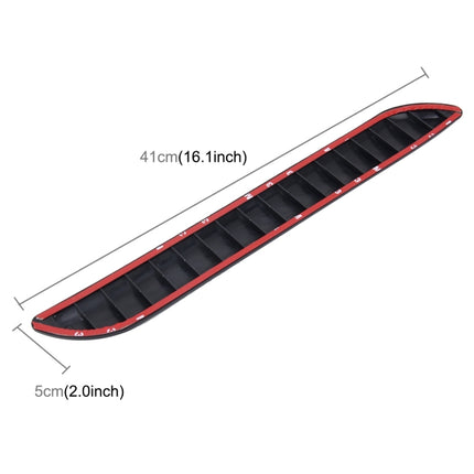 2 PCS Universal Car Auto Rubber Body Bumper Guard Protector Strip Sticker