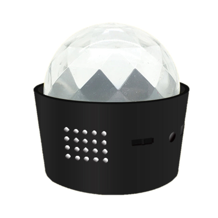 D33 5W USB Charging RGB Car Decoration Portable DJ Light Sound Activated Rotating Strobe Effect Atmosphere Light Star Music Light Lamp, DC 5V, D33