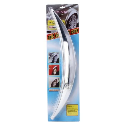 4 PCS Universal Car Auto Plastic Body Bumper Guard Protector Strip Sticker(Silver), JM-330 4 PCS