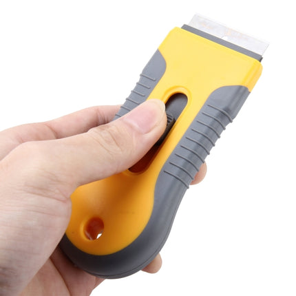 Car Auto Aluminum Scalable Multi-function Cleaning Knife Tool with Plastic Handle for Window Cleaning Wrapping Film, Aluminum Scalable Film Scraper