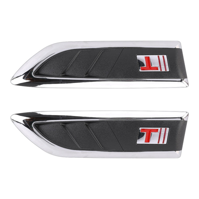 2 PCS Car Side Air Intake Flow Vent Fender Decorative Stickers Cover