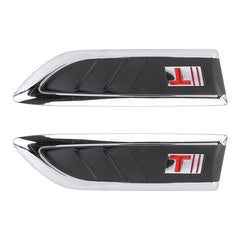 2 PCS Car Side Air Intake Flow Vent Fender Decorative Stickers Cover