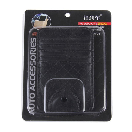 FUDAOCHE Multi-functional Auto Car Sun Visor Sunglasses Holder Card CD Storage Holder Pouch Bag