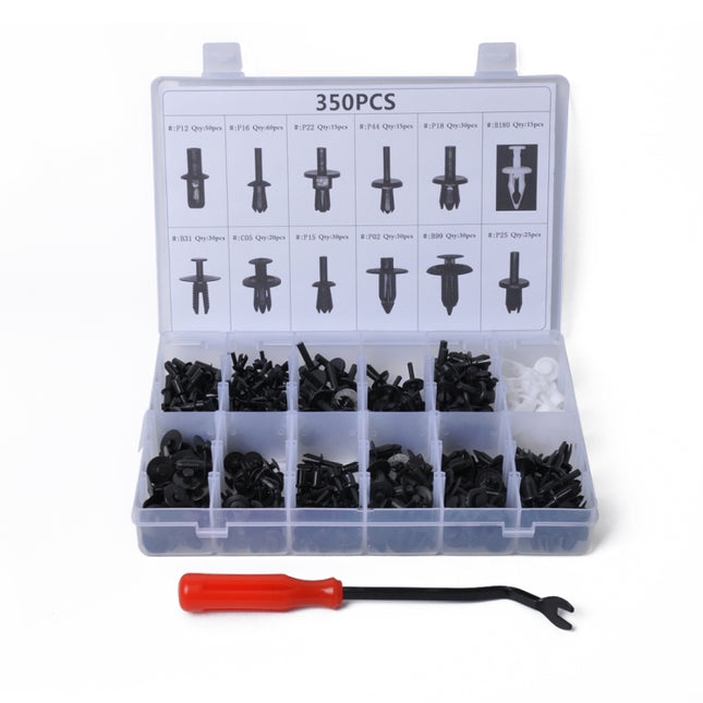 350 PCS Universal Car Retainer Clips Assortment Car Panel Trim Plastic Fasteners Rivet Clips Set