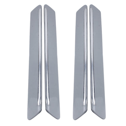 4 PCS Universal Car Auto Plastic Wrap Rubber Front Rear Body Bumper Guard Protector Strip Sticker