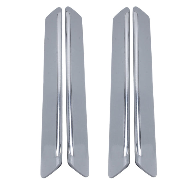 4 PCS Universal Car Auto Plastic Wrap Rubber Front Rear Body Bumper Guard Protector Strip Sticker