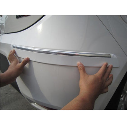 4 PCS Universal Car Auto Plastic Wrap Rubber Front Rear Body Bumper Guard Protector Strip Sticker