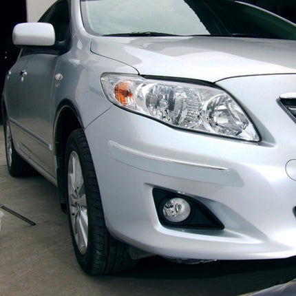 4 PCS Universal Car Auto Plastic Wrap Rubber Front Rear Body Bumper Guard Protector Strip Sticker