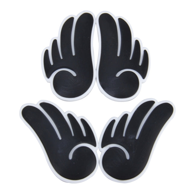 4 PCS Angel Wing Shape Cartoon Style PVC Car Auto Protection Anti-scratch Door Guard Decorative Sticker, Angel Wing