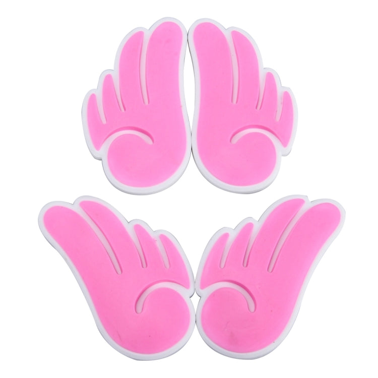 4 PCS Angel Wing Shape Cartoon Style PVC Car Auto Protection Anti-scratch Door Guard Decorative Sticker