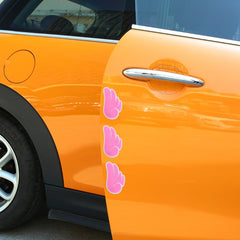 4 PCS Angel Wing Shape Cartoon Style PVC Car Auto Protection Anti-scratch Door Guard Decorative Sticker