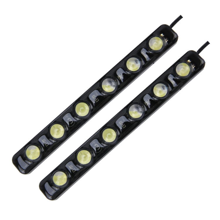2 PCS 6W 180 LM 6000K DRL Daytime Running Light with 6 SMD-5050 Lamps, DC 12V
