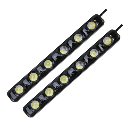 2 PCS 6W 180 LM 6000K DRL Daytime Running Light with 6 SMD-5050 Lamps, DC 12V