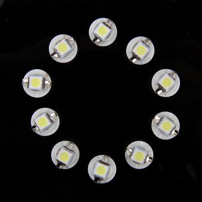 10 PCS 0.5W B8.5 Wedge Instrument Panel LED Light Dashboard Gauge Cluster Indicator Lamp Bulb, 0.5W B8.5