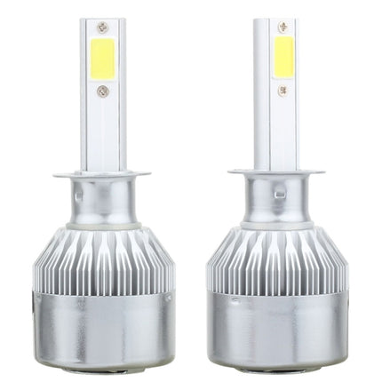 2 PCS  H1 18W 1800 LM 8000K IP68 Canbus Constant Current Car LED Headlight with 2 COB Lamps, DC 9-36V