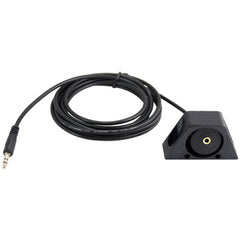 1m Car Truck Dashboard Flush Mount 3.5mm 1/8 AUX Audio Jack Extension Cable Kit, For Cable Length: 1m With Holder