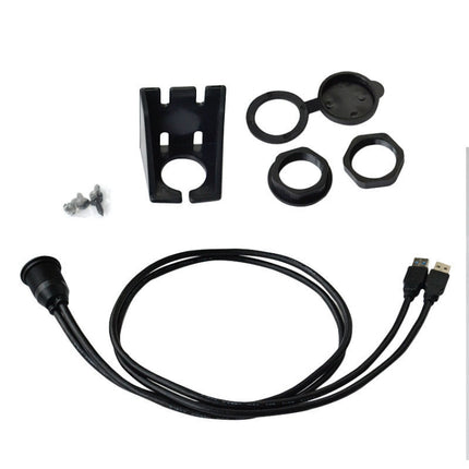 1m Flush Mount USB 3.0 Dock Car Ship Motorcycle Dashboard Panel Male to Female Data Waterproof Extension Cord