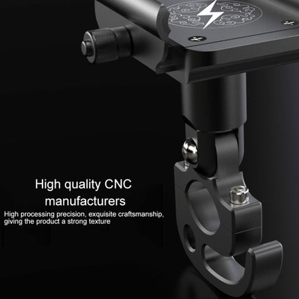 Motorcycle Aluminum Alloy Mobile Phone Bracket with Hook, Suitable for 4-6.5 inch Phones
