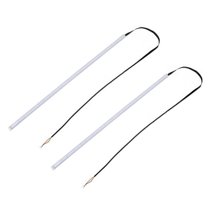 2 PCS 30cm DC12V 4.2W Ultra-thin Car Auto Double Colors Turn Lights / Running Lights, with LED SMD-2835 Lamp Beads (Turn Lights: Yellow Light; Running Lights: White Light)