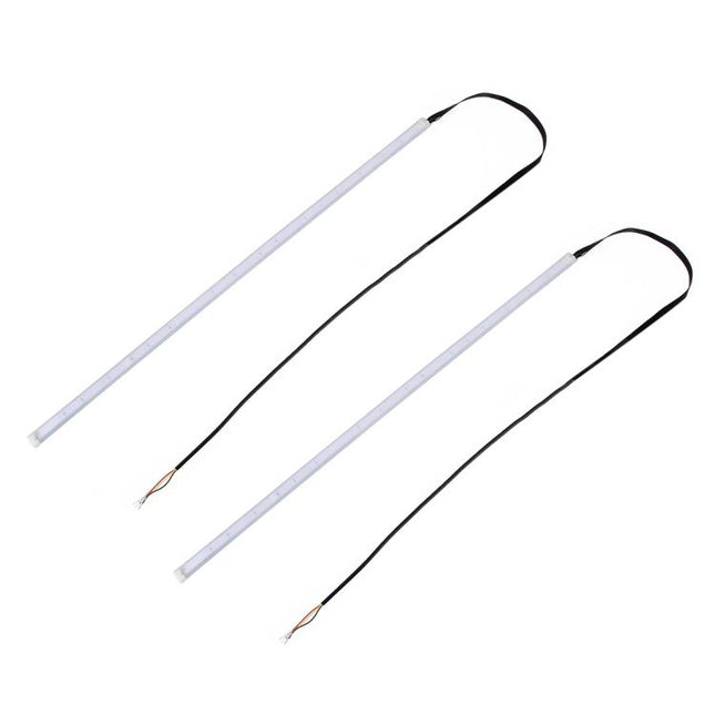 2 PCS 30cm DC12V 4.2W Ultra-thin Car Auto Double Colors Turn Lights / Running Lights, with LED SMD-2835 Lamp Beads (Turn Lights: Yellow Light; Running Lights: White Light), Turn Lights: Yellow Light; Running Lights: White Light