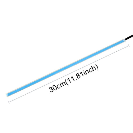 2 PCS 30cm DC12V 4.2W Ultra-thin Car Auto Double Colors Turn Lights / Running Lights, with LED SMD-2835 Lamp Beads (Turn Lights: Yellow Light; Running Lights: White Light)