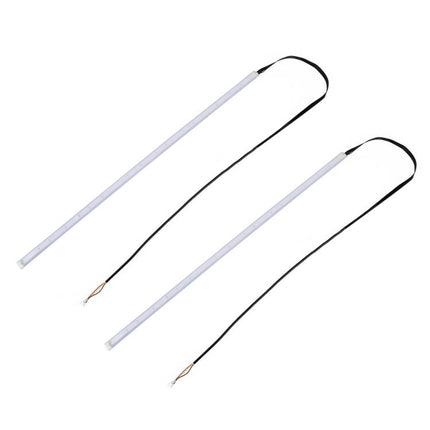 2 PCS 30cm DC12V 4.2W Ultra-thin Car Auto Double Colors Turn Lights / Running Lights, with LED SMD-2835 Lamp Beads (Turn Lights: Yellow Light; Running Lights: Ice Blue Light), Turn Lights: Yellow Light; Running Lights: Ice Blue Light