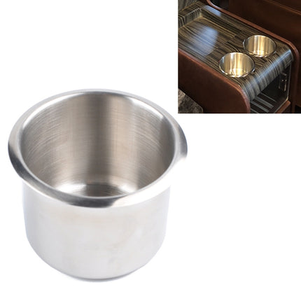 Stainless Steel Drop-in Cup Holder Table Drink Holder for RV Car Truck Camper, Size: 6.8 x 5.6cm