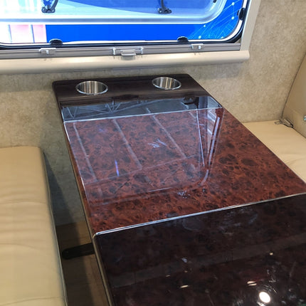 Stainless Steel Drop-in Cup Holder Table Drink Holder for RV Car Truck Camper, Size: 9 x 5.7cm