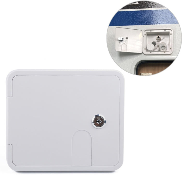 White Water Inlet Integrated Fill Dish Hatch Lock for RV Trailer Camper, A1063