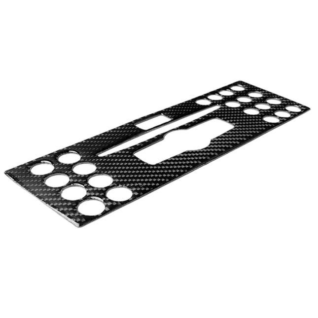 Car Carbon Fiber Center Console Panel Decorative Sticker for Mercedes-Benz W204 C Class 2007-2010