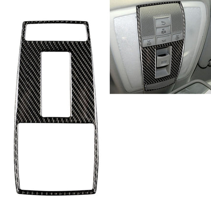 Car Carbon Fiber Reading Lamp Frame Decorative Sticker for Mercedes-Benz W204 2007-2013 / W212 2010-2012, Reading Lamp Frame