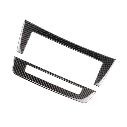 Car Carbon Fiber Central Control CD Panel Decorative Sticker for Mercedes-Benz W204 2011-2013 7-buttons, Central Control CD Panel