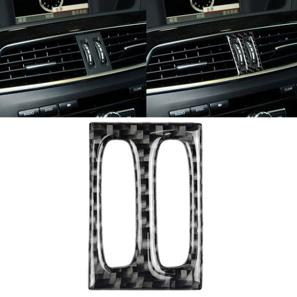 Car Carbon Fiber Intermediate Air Outlet Panel Decorative Sticker for Mercedes-Benz W204 2011-2013, Intermediate Air Outlet
