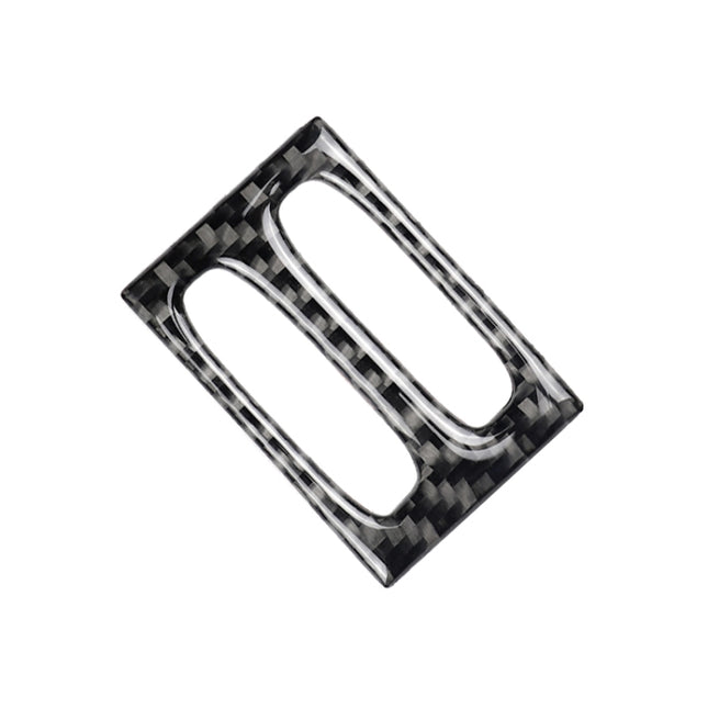 Car Carbon Fiber Intermediate Air Outlet Panel Decorative Sticker for Mercedes-Benz W204 2011-2013, Intermediate Air Outlet