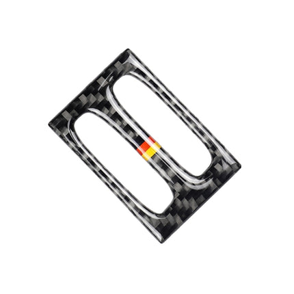 Car German Flag Carbon Fiber Intermediate Air Outlet Panel Decorative Sticker for Mercedes-Benz W204 2011-2013, Intermediate Air Outlet (German Flag)