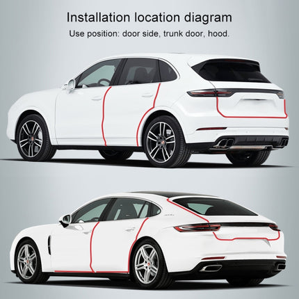 Universal Car Door Invisible Anti-collision Strip Protection Guards Trims Stickers Tape, Size: 3cm x 3m