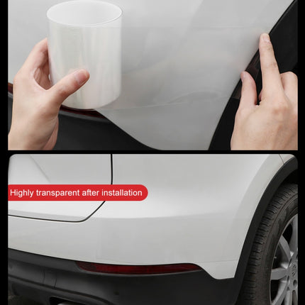 Universal Car Door Invisible Anti-collision Strip Protection Guards Trims Stickers Tape, Size: 10cm x 5m
