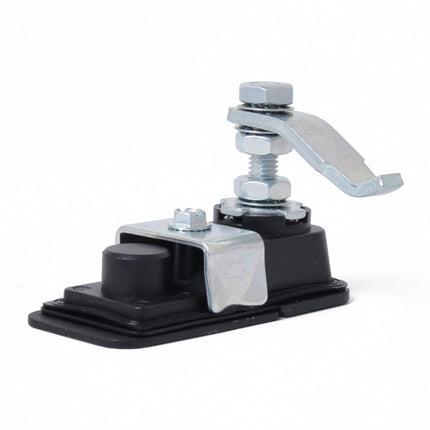 Adjustable Black Paddle Entry Door Latch & Keys Tool Box Lock for Trailer / Yacht / Truck, 1 PCS