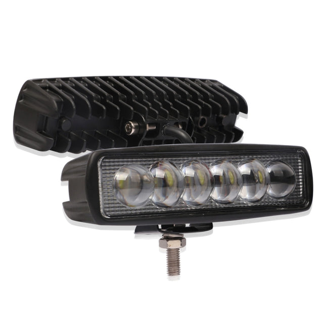 6 inch 18W 6000K IP68 8D Car Boat Marine Work Lights Spotlight LED Bulbs, DC 10-30V