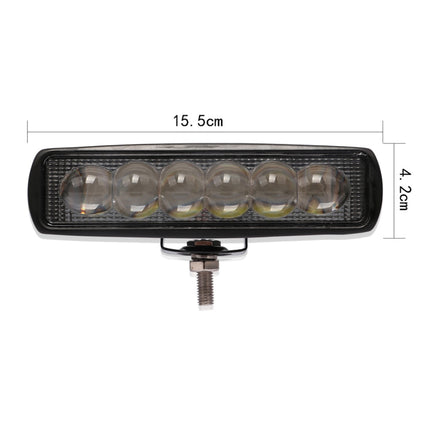 6 inch 18W 6000K IP68 8D Car Boat Marine Work Lights Spotlight LED Bulbs, DC 10-30V