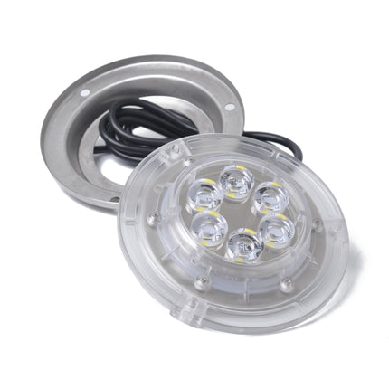 DC 10-30V 12W IP68 316 Stainless 6 LEDs Blue Light Underwater Light Boat High Power Bright for Marine / Yacht