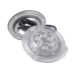DC 10-30V 12W IP68 316 Stainless 6 LEDs Blue Light Underwater Light Boat High Power Bright for Marine / Yacht