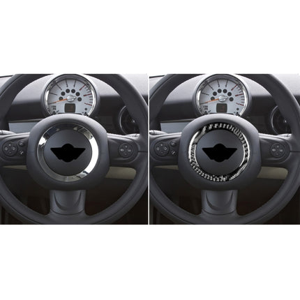 Car Steering Wheel R Chassis Carbon Fiber Decorative Sticker for BMW MINI R55 / R56 / Countryman R60 / Paceman R61