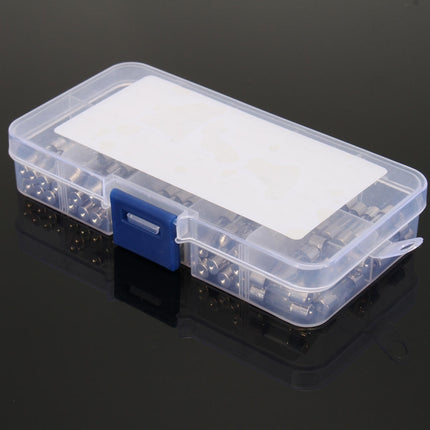 100 PCS 5 x 20mm Fuse Assorted Kits Glass Fuses Tube 0.2A 0.5A 1A 2A 3A 5A 8A 10A 15A 20A, 100pcs 5 x 20mm