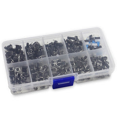 180 PCS Tactile Push Button Switch Kit Micro Switch, 002