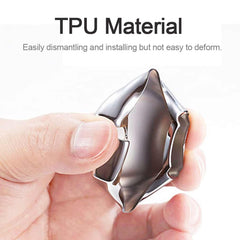 Electroplating TPU Single-shell Car Key Case with Key Ring for Mazda 3 AXELA / CX-8 / CX-5 / CX-4 / 6 ATENZA