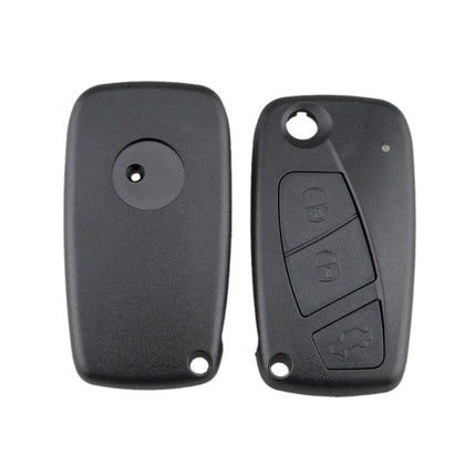 For FIAT Car Keys Replacement 3 Buttons Car Key Case with Side Battery Holder