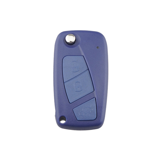 For FIAT Car Keys Replacement 3 Buttons Car Key Case with Side Battery Holder, Blue, Black