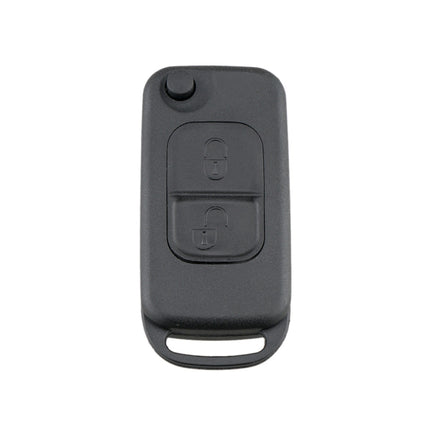 For Mercedes-Benz Car Keys Replacement 2 Buttons Car Key Case with Foldable Key Blade, 2 Buttons