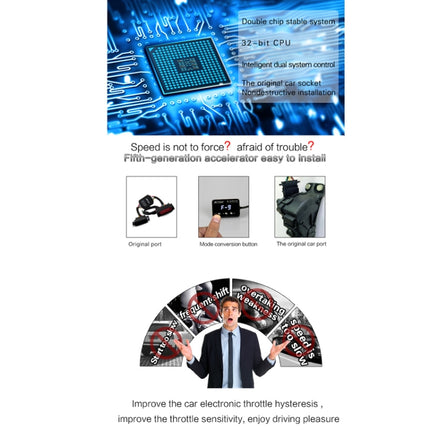 TROS KS-5Drive Potent Booster for Jeep Wrangler JK 2007-2017 Electronic Throttle Controller, For Jeep Wrangler JK